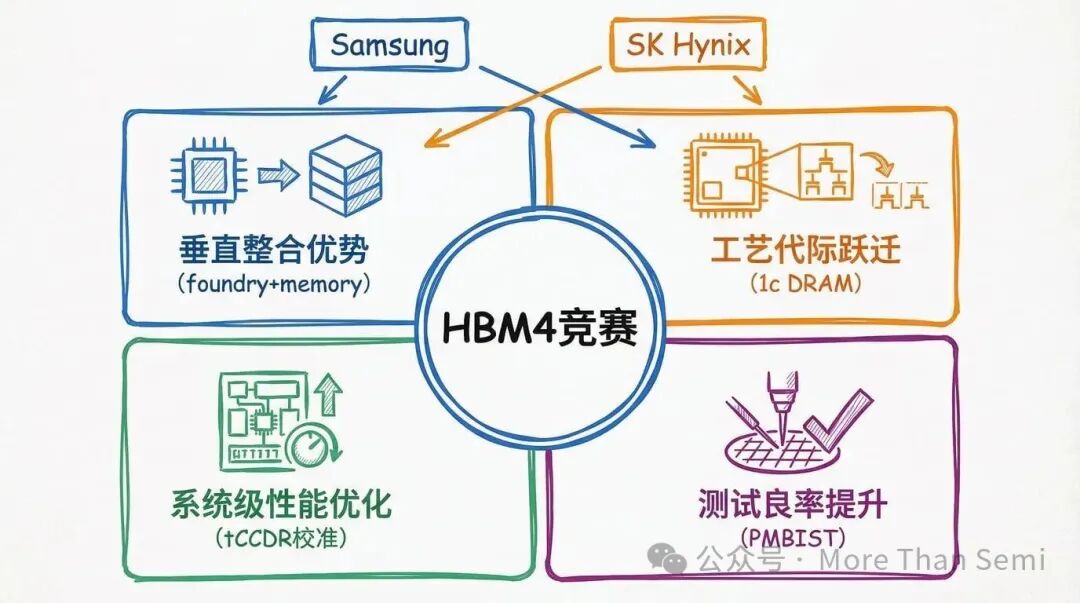 HBM4技术竞赛各厂商路线思维导图