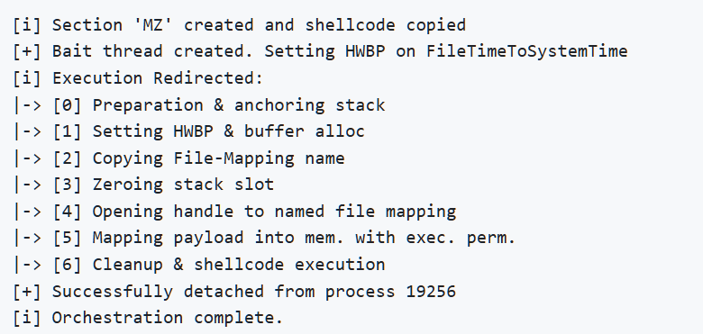 DbgNexum注入过程执行日志