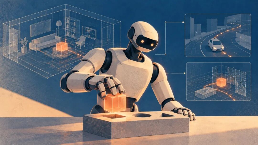 GPT-6 Astra 机器人控制与空间智能概念插画