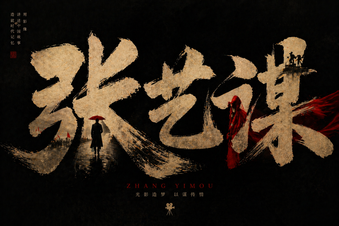 张艺谋水墨风格海报