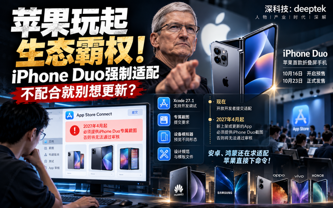 苹果玩起生态霸权 iPhone Duo强制适配不配合就别想更新