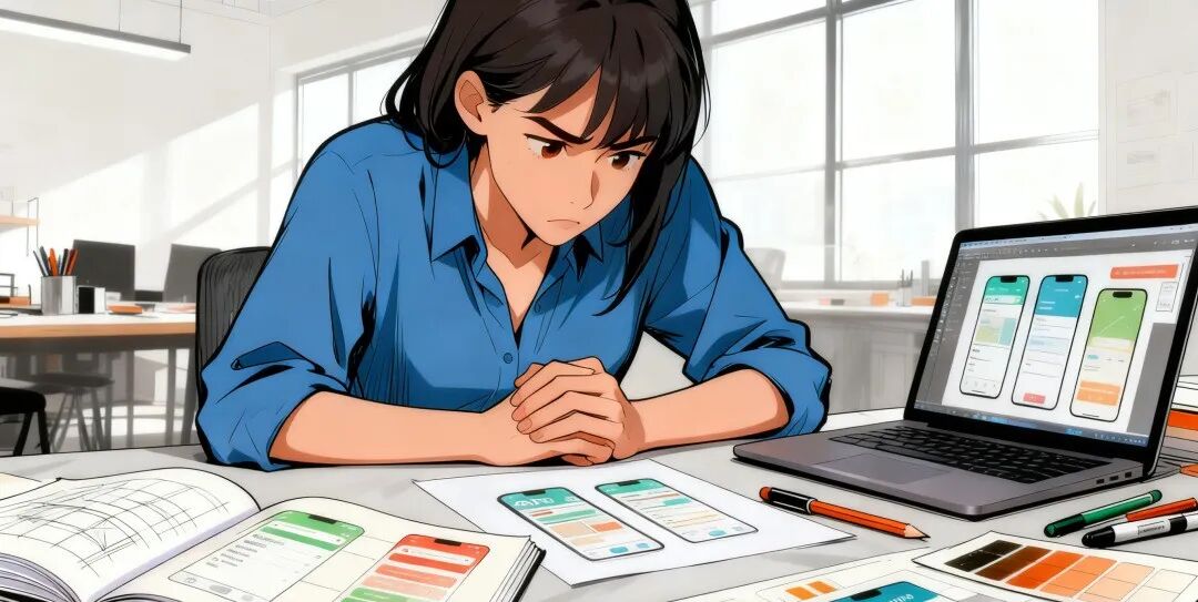 设计师在分析竞品界面