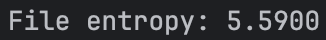 正常文件熵值 5.5900