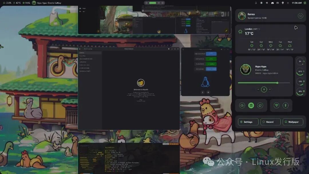 PikaOS日常桌面应用展示