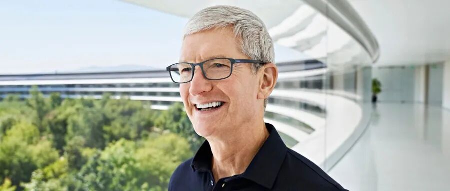 苹果CEO蒂姆·库克侧身照