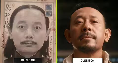 历史人物与演员肖像恶搞DLSS 5对比