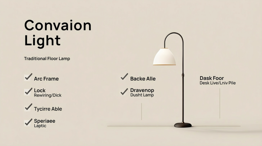 Convaion Light落地灯产品特性宣传图