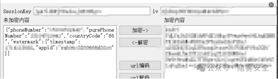 使用工具解密获取明文手机号