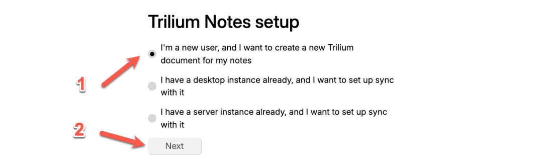 选择新用户创建文档