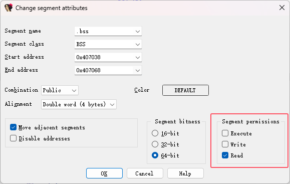 修改 .bss 段为只读