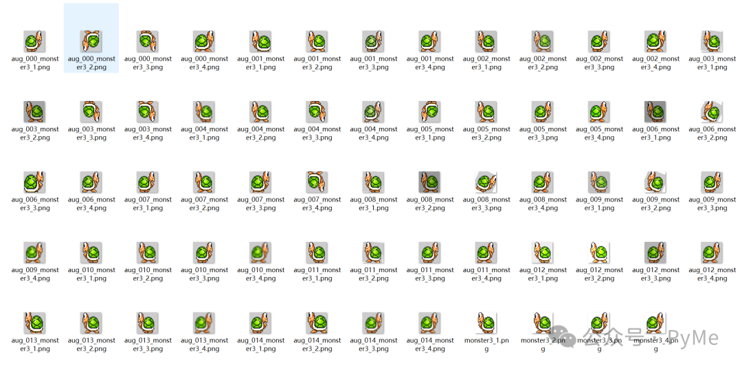 monster3文件夹数据增强结果