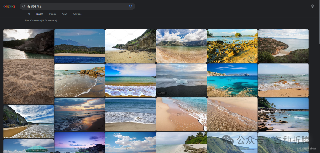 图片搜索结果示例