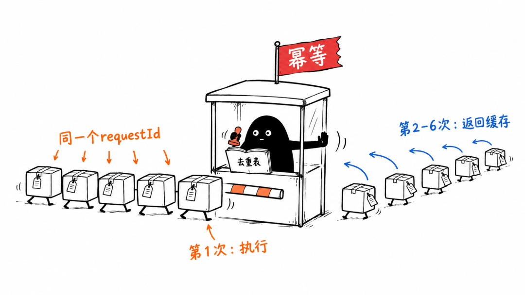幂等检查站:去重表拦截重复请求
