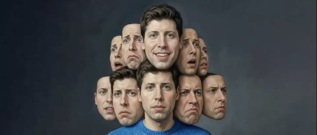 萨姆·奥特曼多重人格肖像画