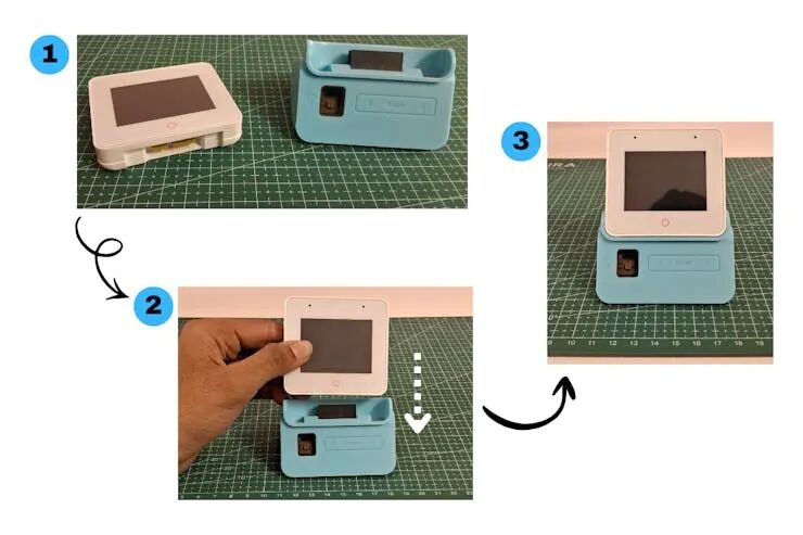 模块与底座组装步骤图