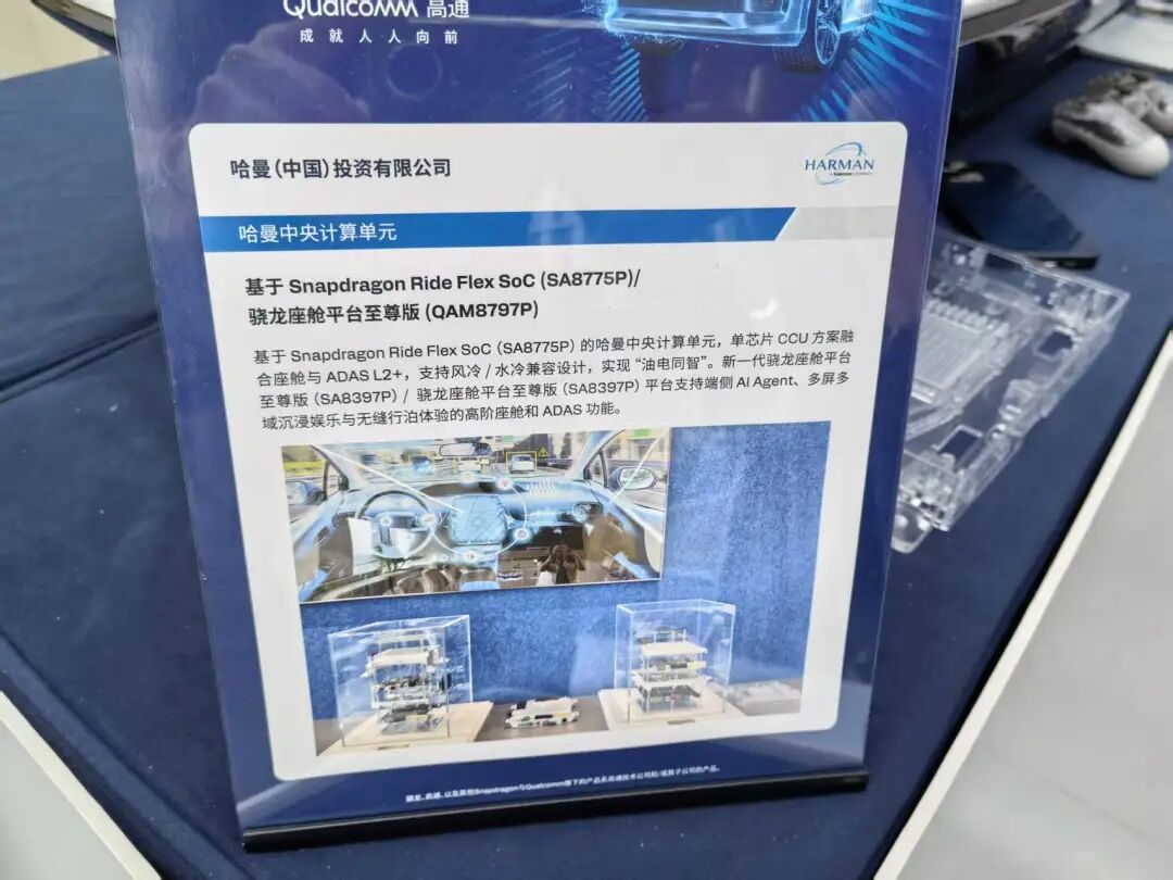 哈曼中央计算单元展板