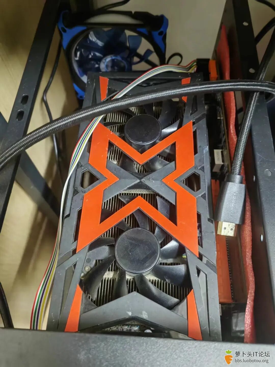 迪兰恒进RX580 8G战神满血版显卡装机效果