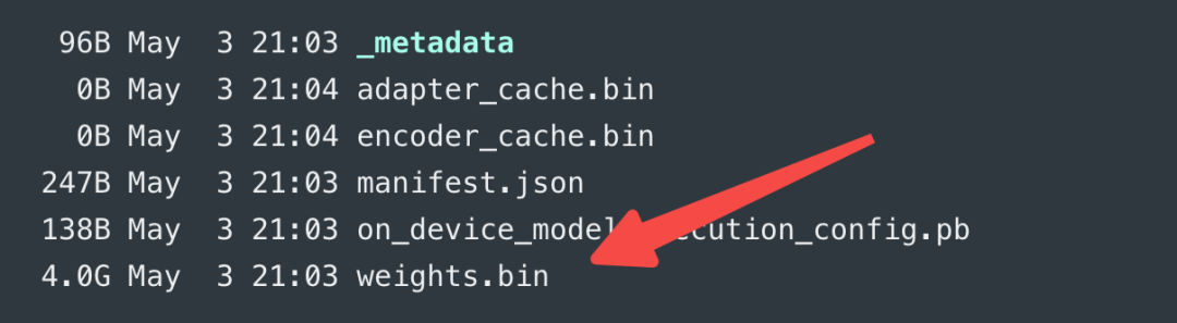 Chrome OptGuideOnDeviceModel 文件夹中的模型权重文件
