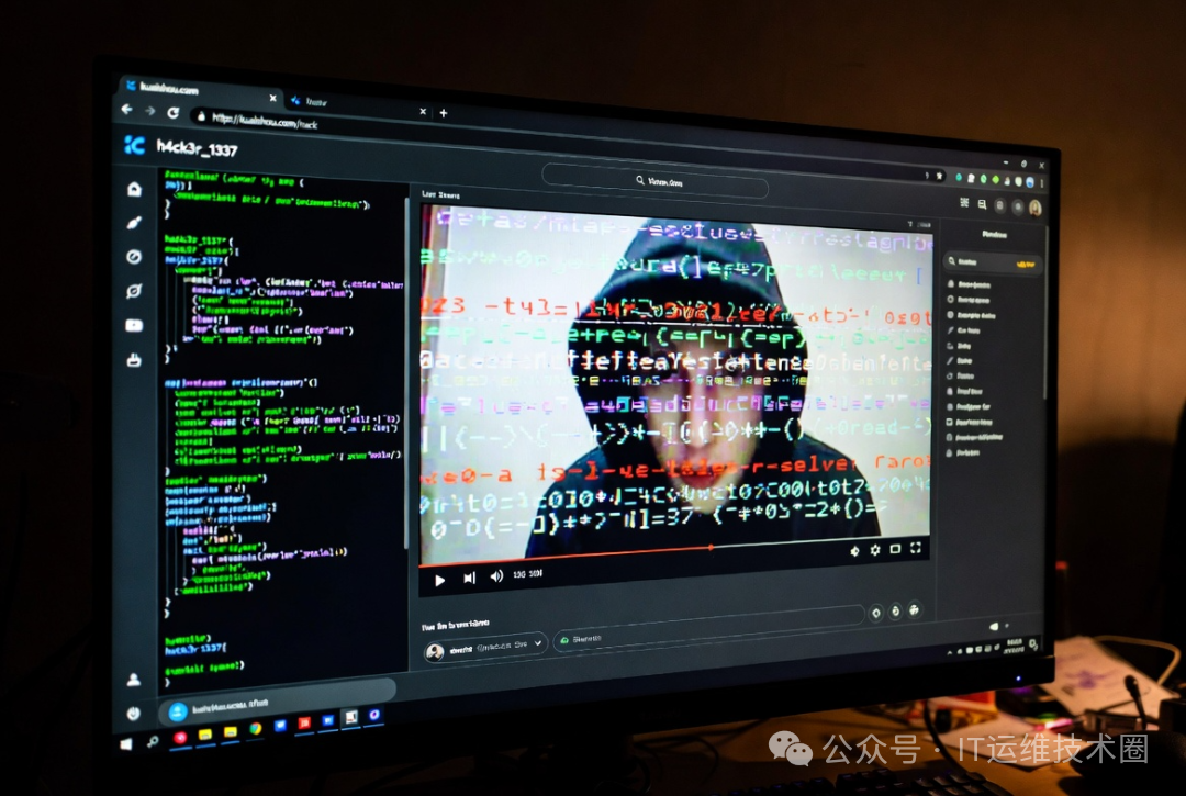 黑客攻击代码界面