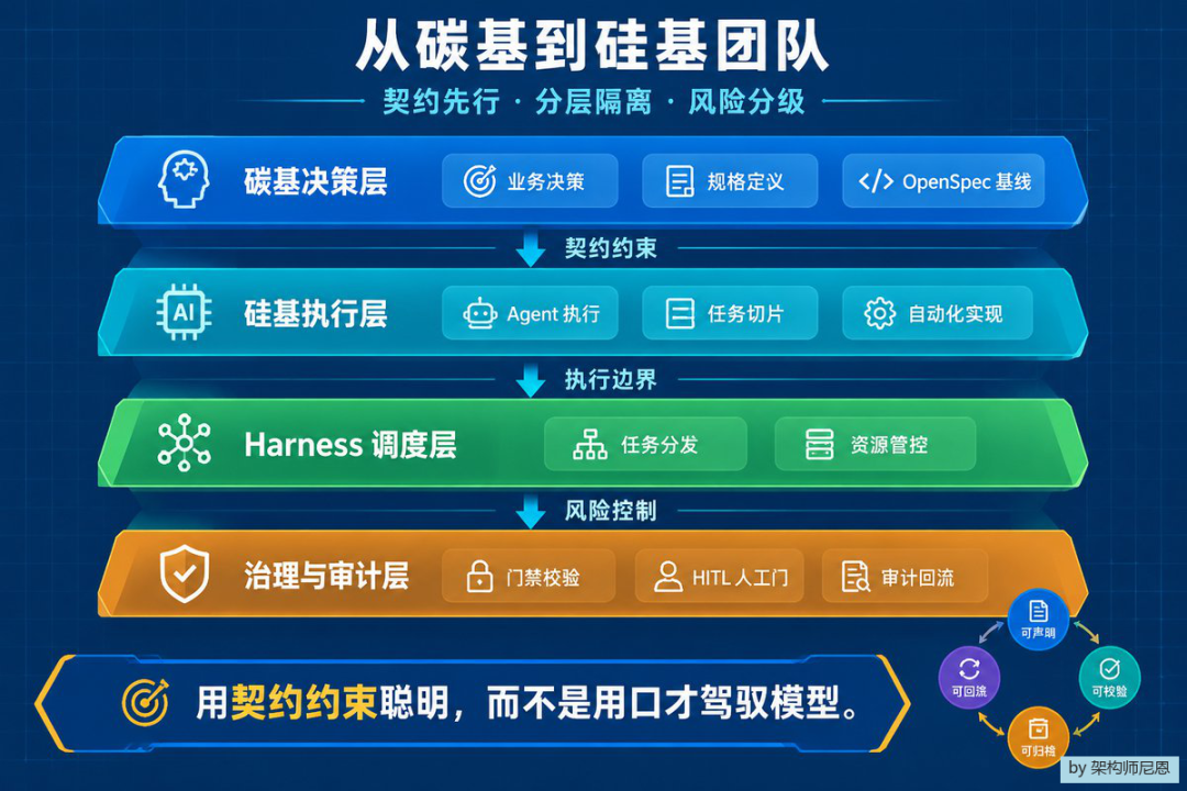 从碳基到硅基团队四层架构图