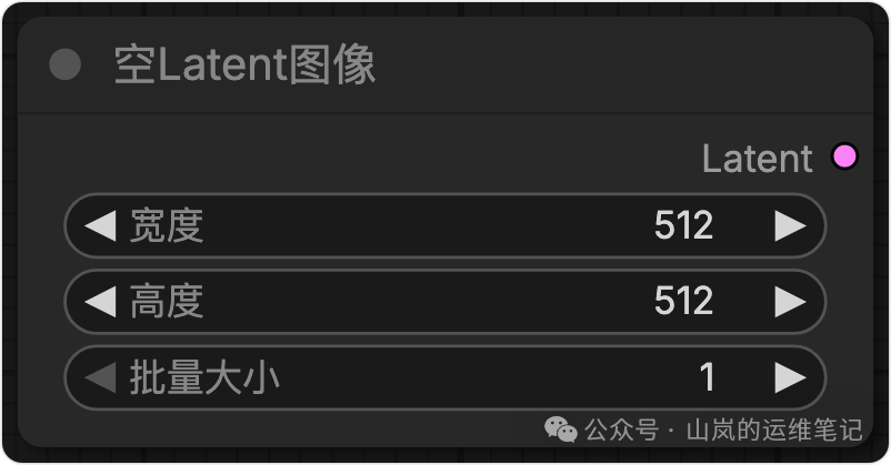 空Latent图像节点参数设置