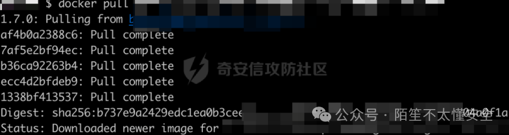 Docker拉取镜像成功截图