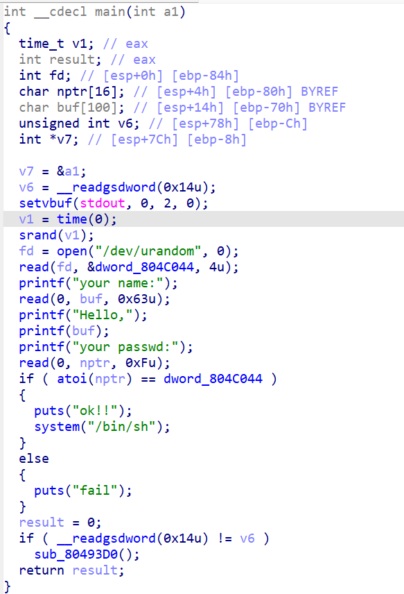 利用格式化字符串漏洞实现任意地址写:BUU CTF PWN5题解 - 图片 - 2