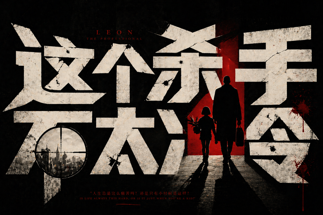 这个杀手不太冷电影海报风格