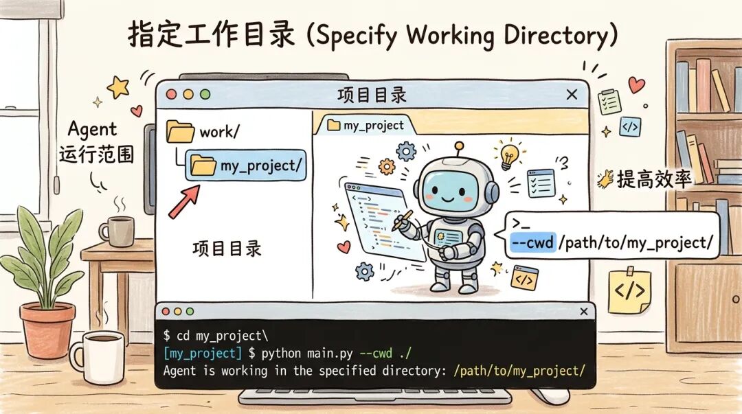 指定工作目录 (Specify Working Directory)