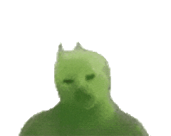 一个绿色卡通生物动态图