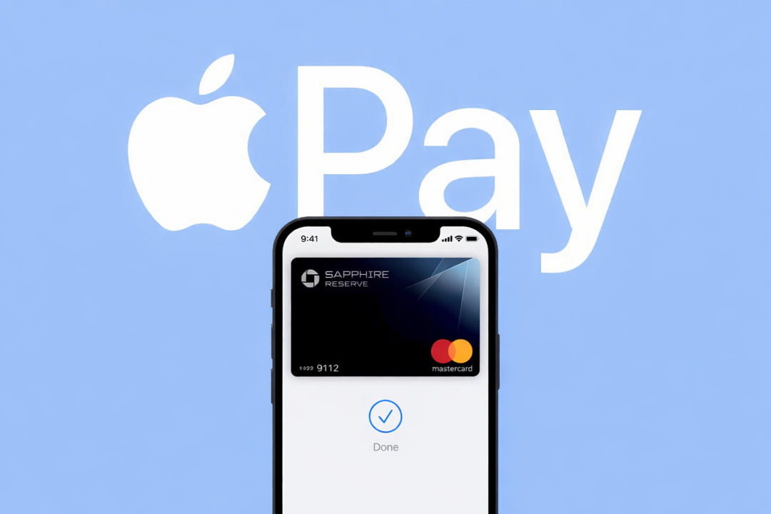 Apple Pay成功支付界面显示Mastercard卡片