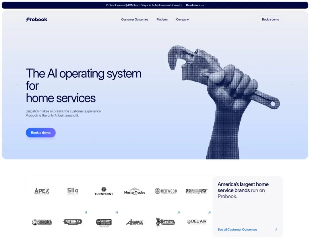 Probook AI操作系统官网首页截图