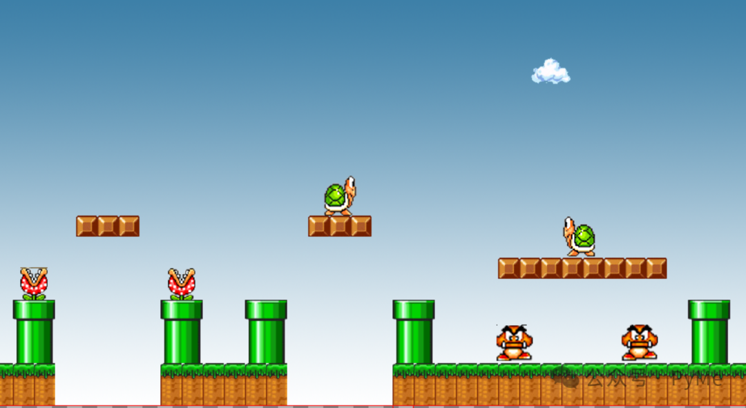 用于识别的经典横版游戏场景截图