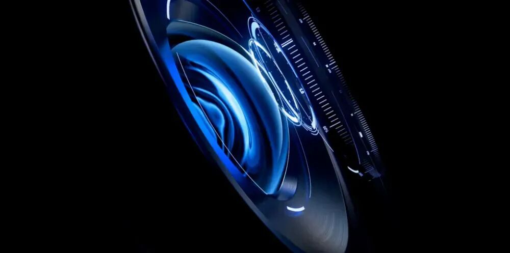 具有科技感的抽象蓝光圆环示意图