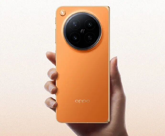 OPPO Find N6金橙色真机外观