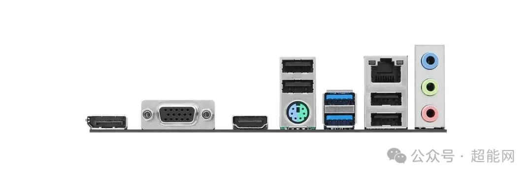 华擎H610M COMBO II主板后置I/O接口面板