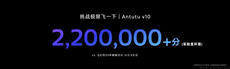 厂商实验室跑分与常规旗舰芯片对比宣传图