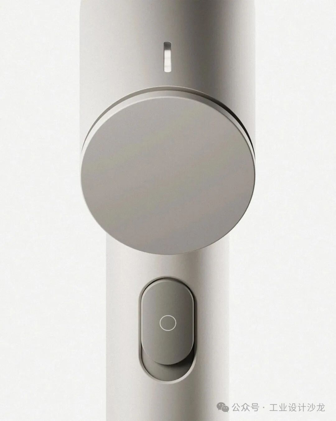 圆柱形设备旋钮特写