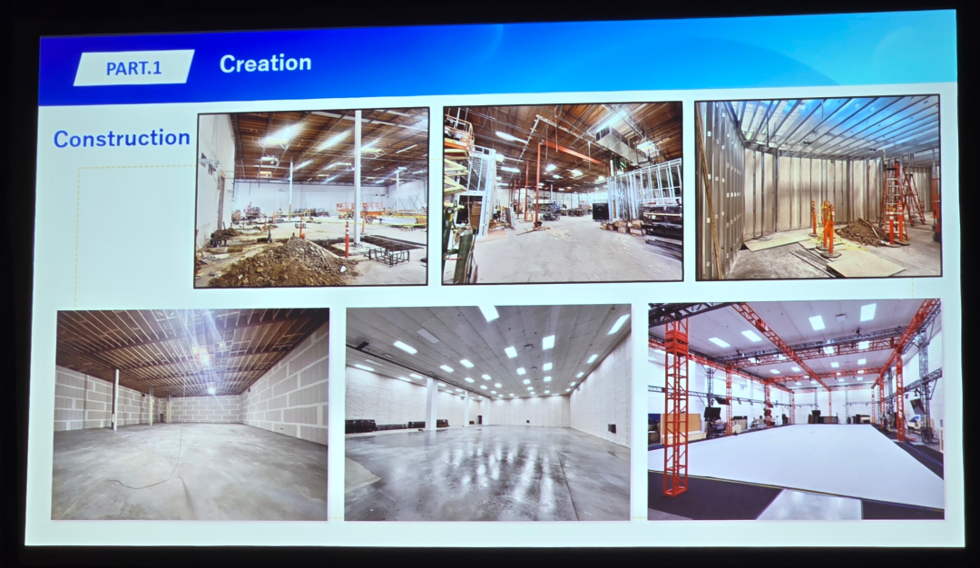 动捕棚从施工到完工的建筑过程照片