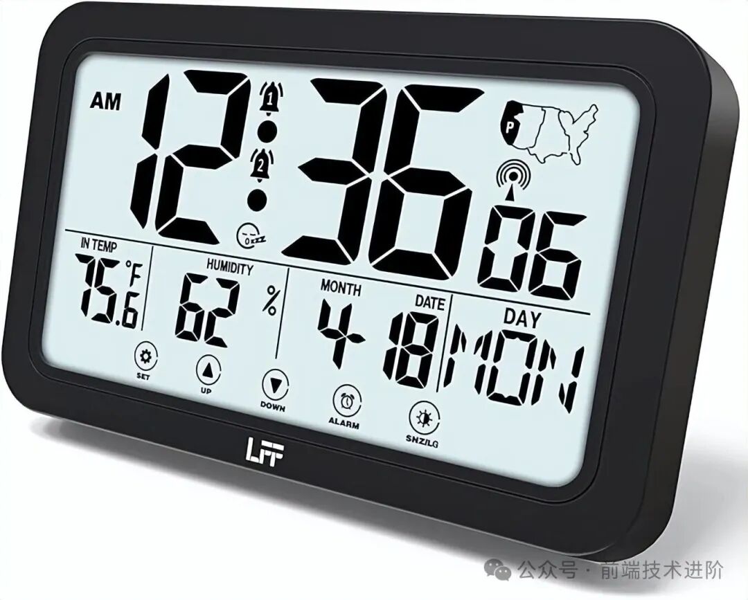 原子钟数字显示