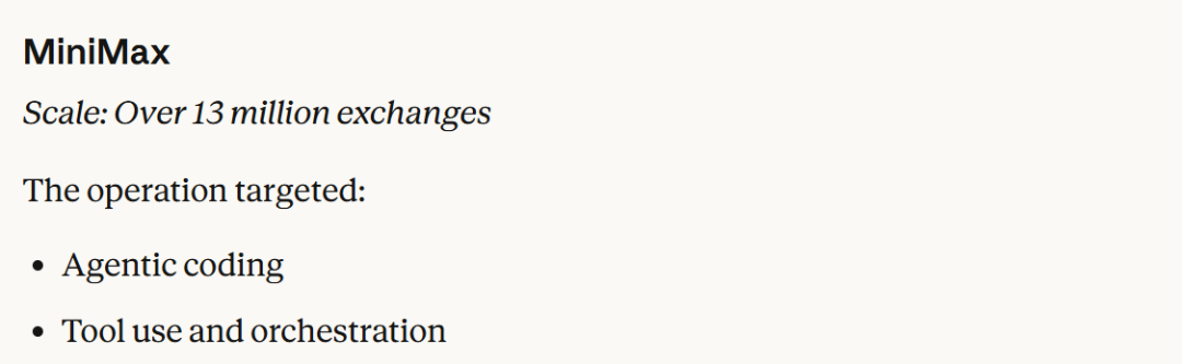 MiniMax蒸馏攻击的规模与目标领域