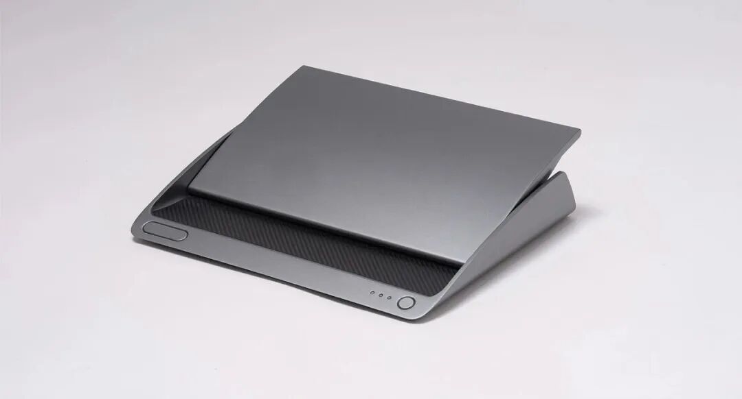 灰色金属质感笔记本支架