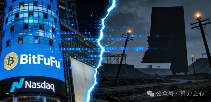 BitFuFu纳斯达克大楼与荒凉矿场对比图