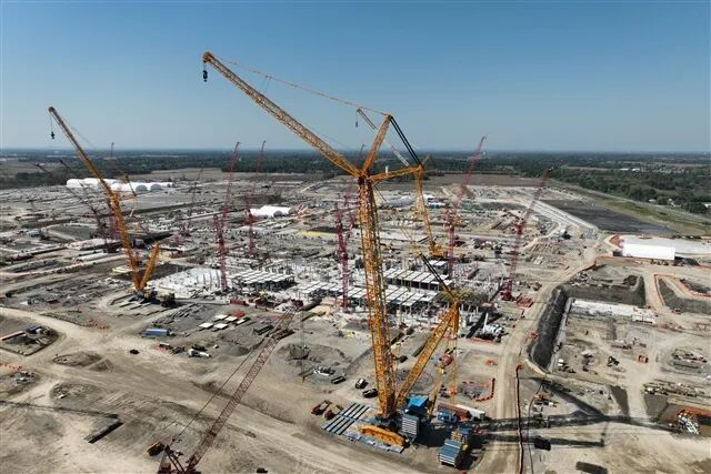 英特尔俄亥俄晶圆厂建设工地鸟瞰