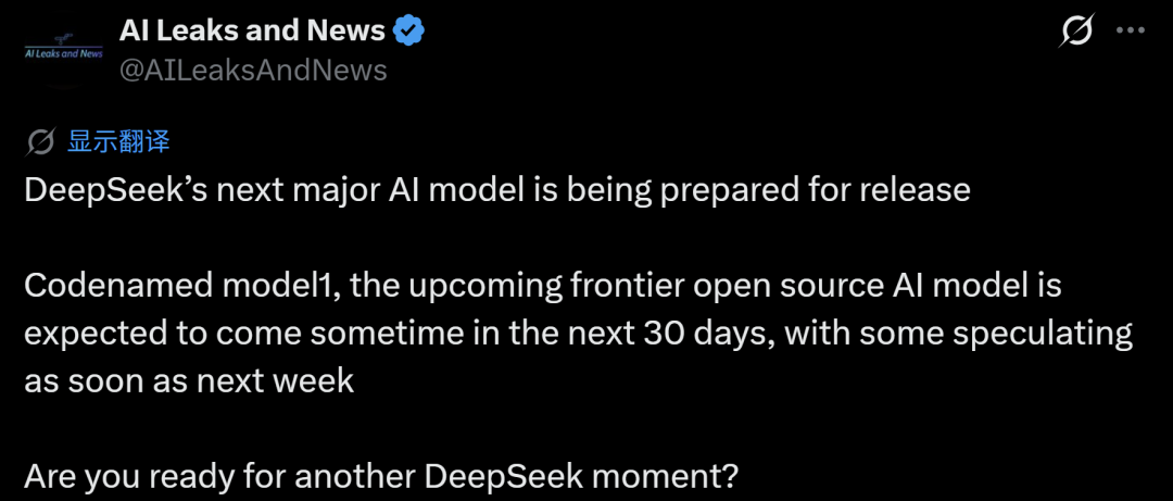 对下一个“DeepSeek时刻”的期待