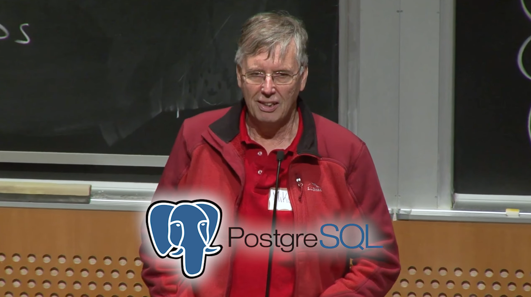 Mike Stonebraker在PostgreSQL演讲现场