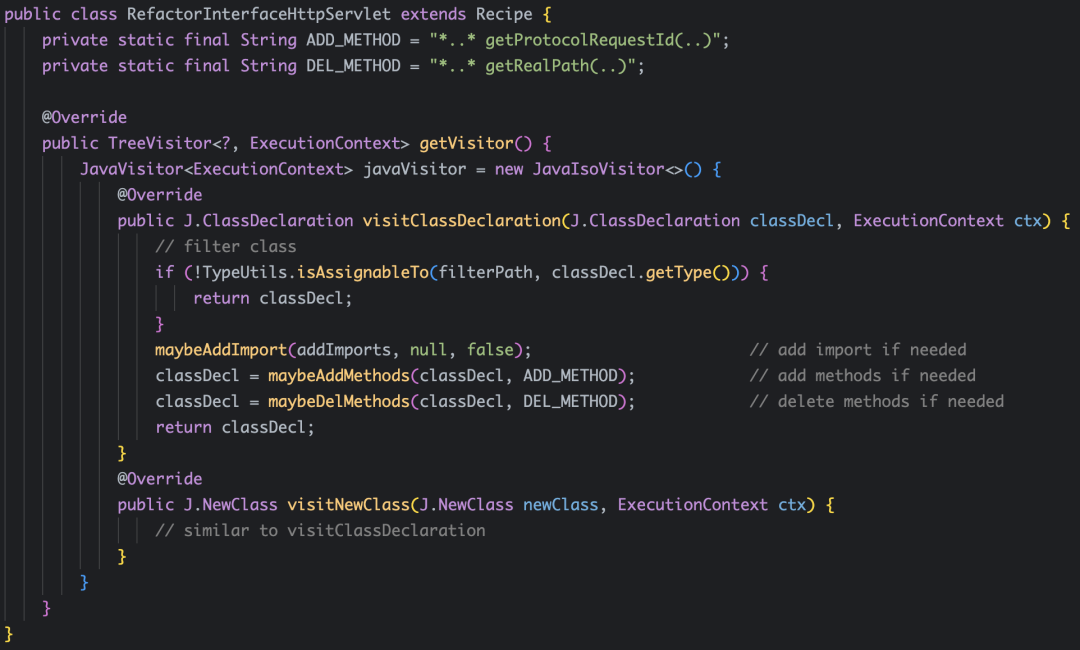 自定义Recipe代码示例截图