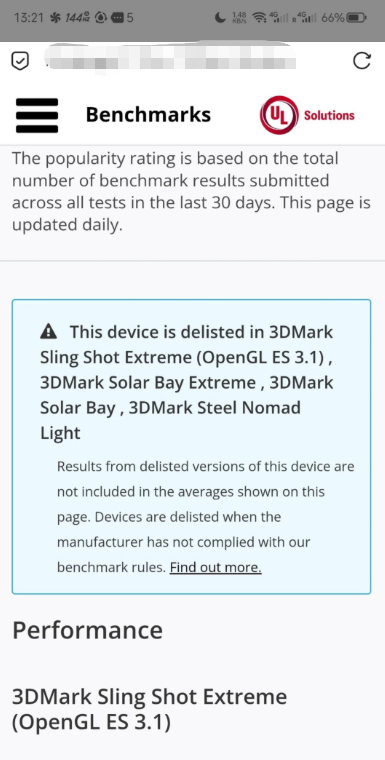 UL Solutions官方公告截图,详细说明移除原因