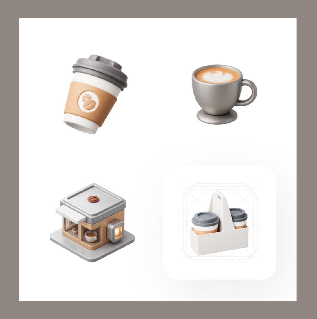 图标复杂度不统一示例