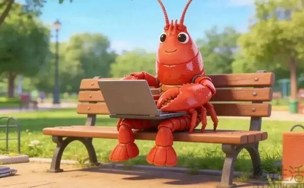 悟空AI的卡通龙虾形象